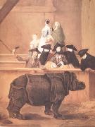 Pietro Longhi Exhibition of a Rhinoceros at Venice (nn03) oil painting reproduction